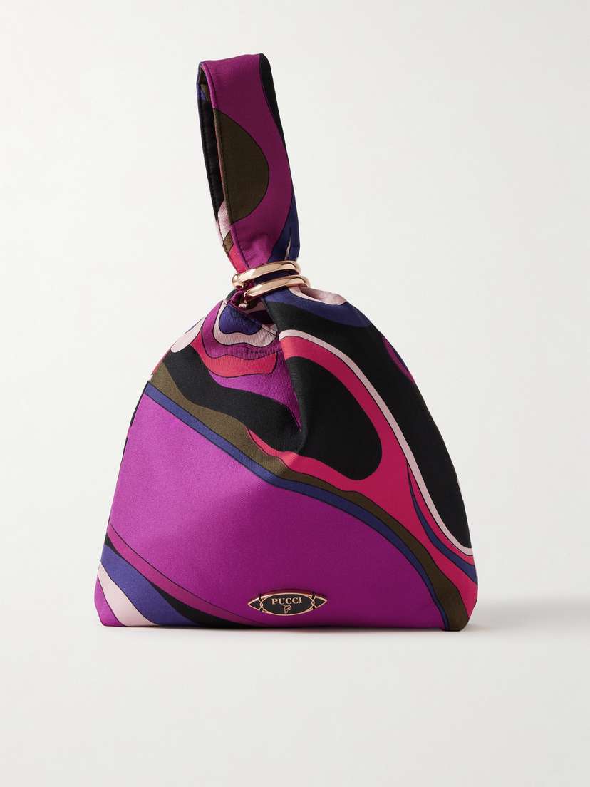 PUCCI Printed Satin-twill Tote