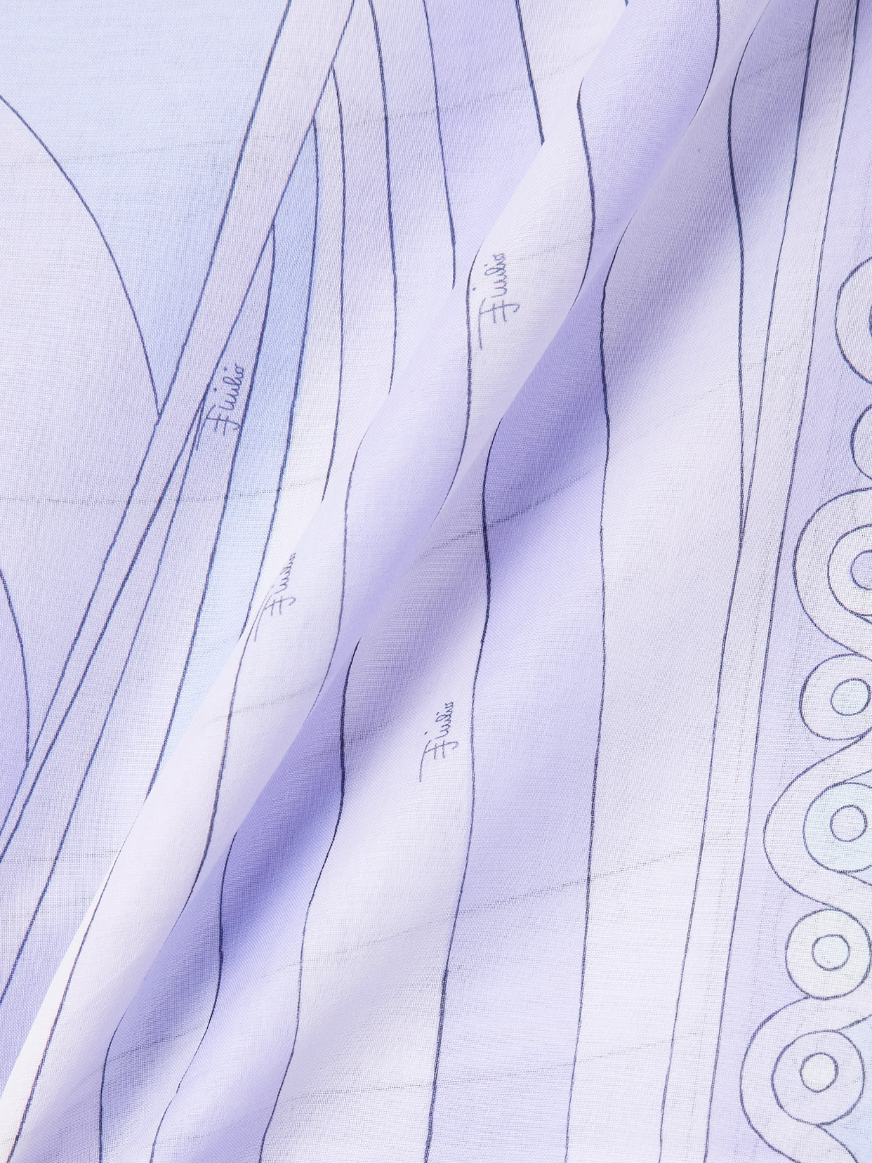 Pucci Printed Cotton-voile Pareo In Purple