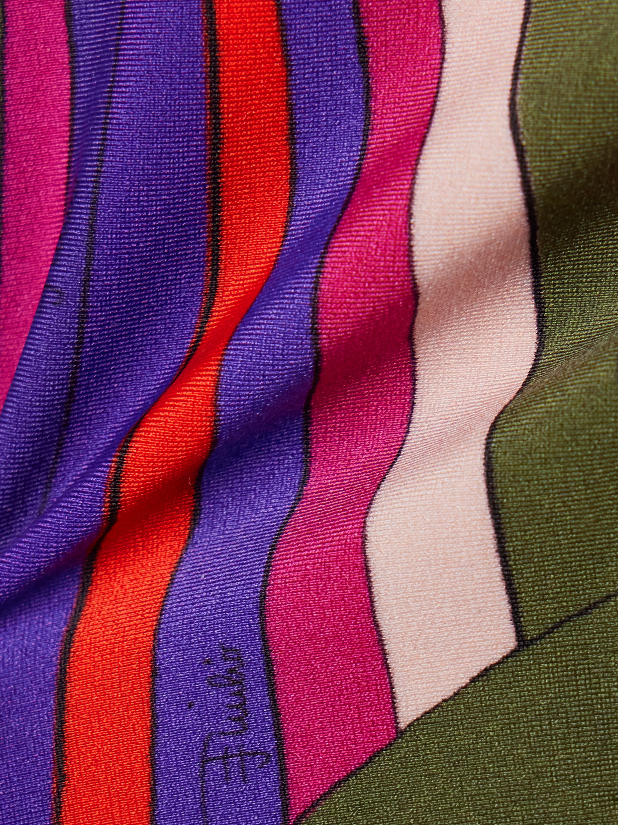 Pucci Printed Bikini Briefs In Pink