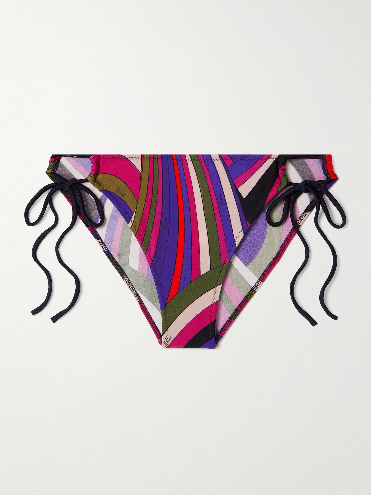 Pucci Printed Bikini Briefs In Pink