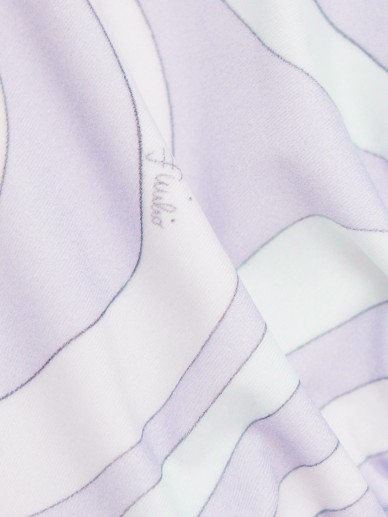 Pucci Triangle Bikini Top In Purple