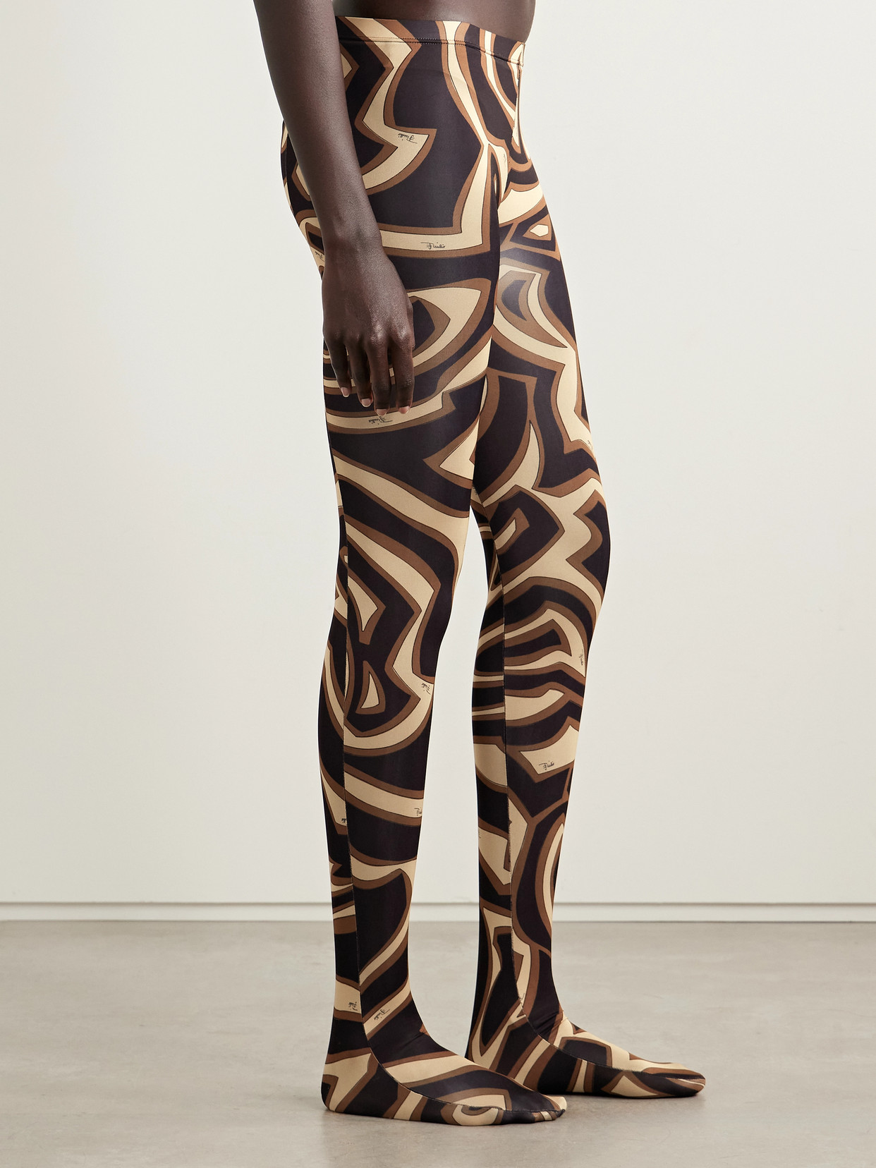 Pucci Printed Tights In Multi
