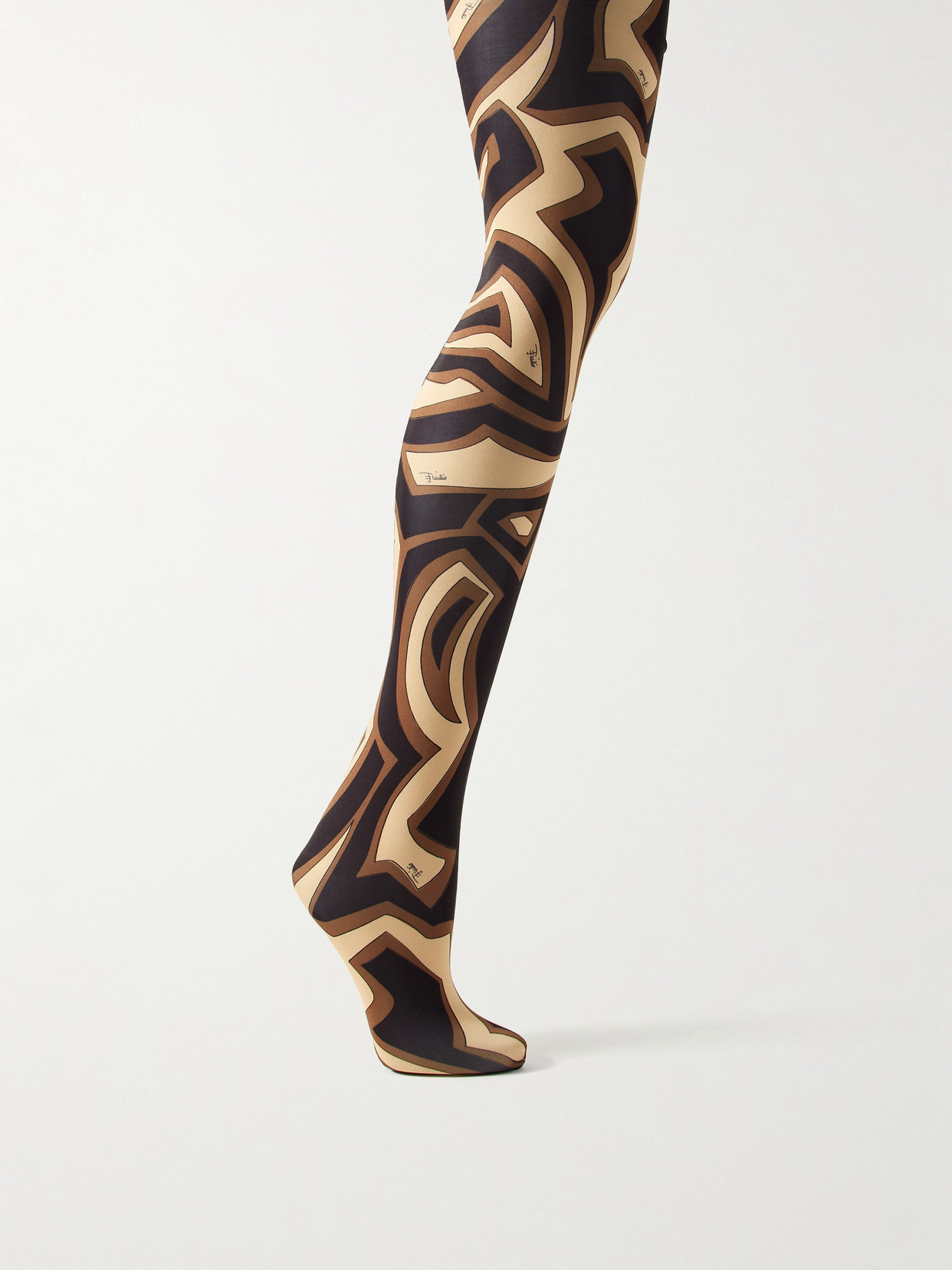 Pucci Printed Tights In Multi