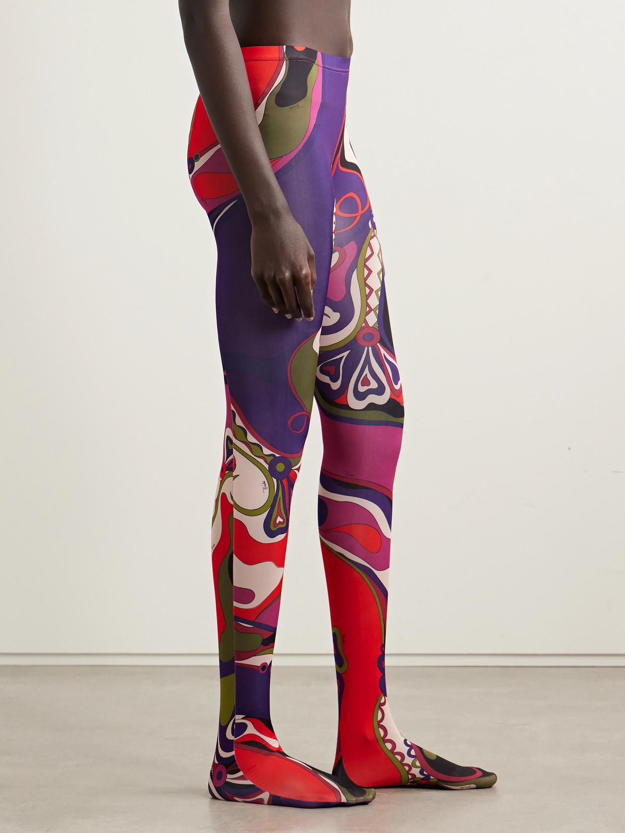 Pucci Printed Tights In Multi