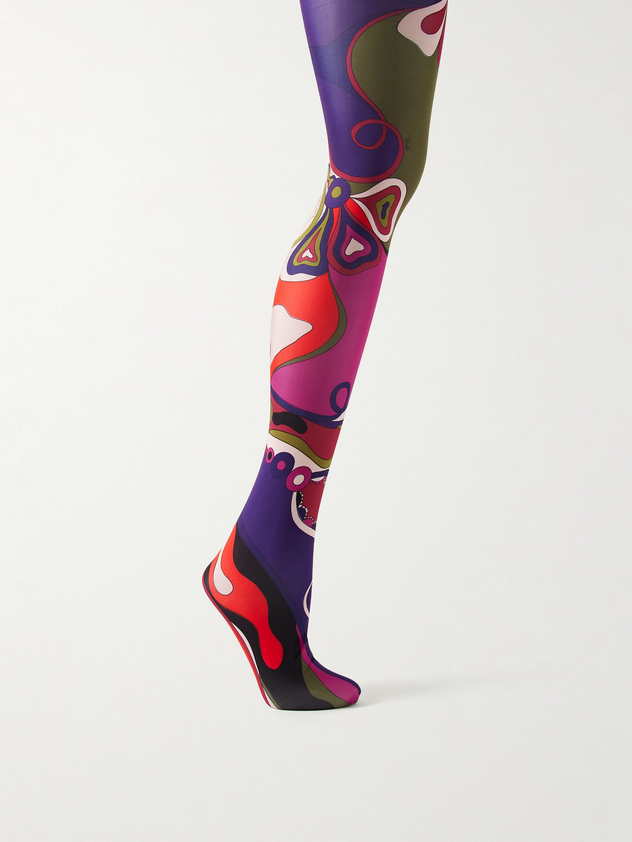 Pucci Printed Tights In Multi