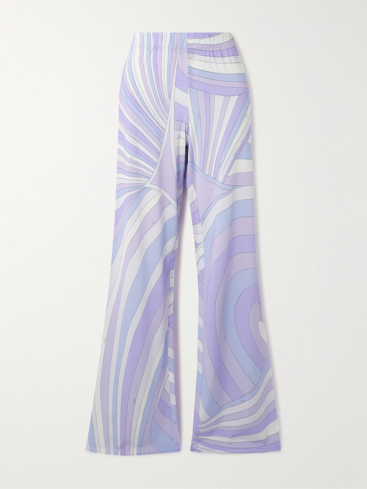 Pucci Iride Printed Satin-jersey Wide-leg Pants In Pattern