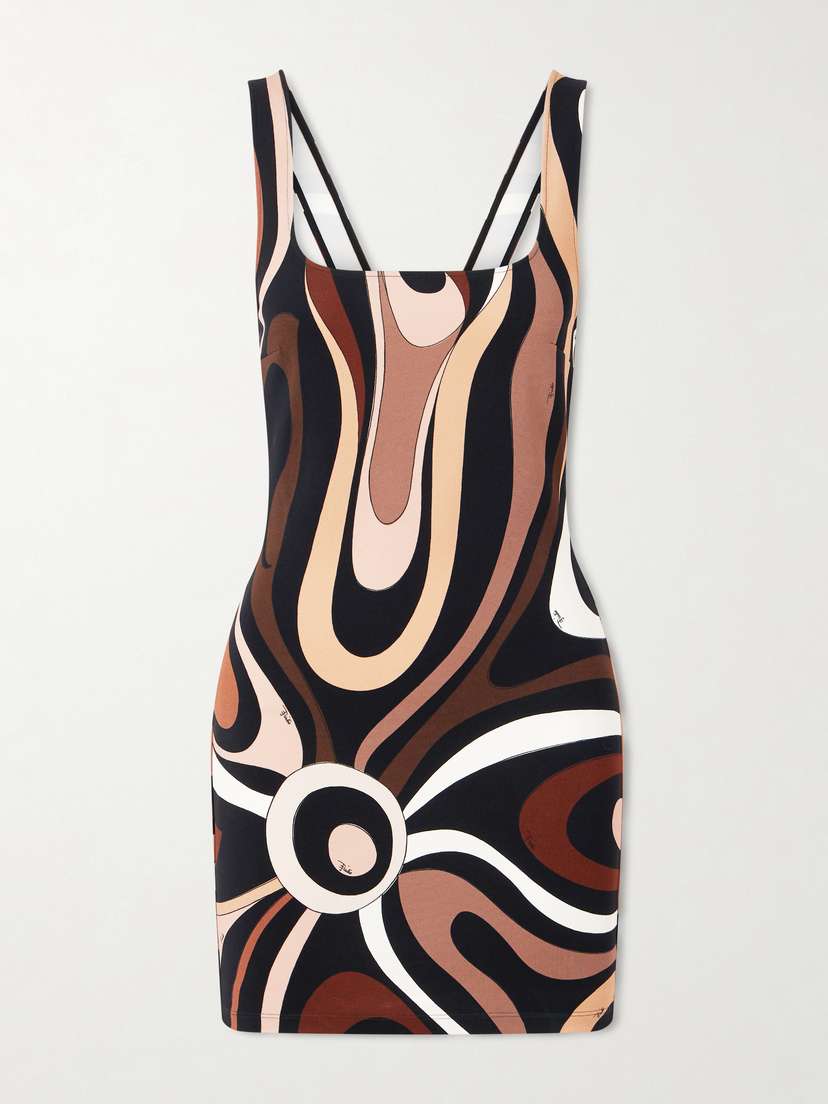 PUCCI Marmo Printed Jersey Mini Dress