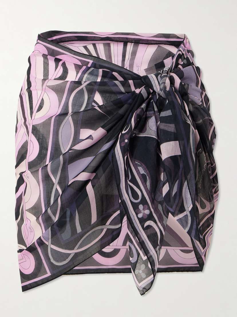 PUCCI Printed Cotton-voile Pareo