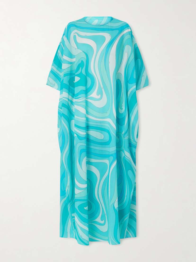 PUCCI Printed Cotton-voile Kaftan