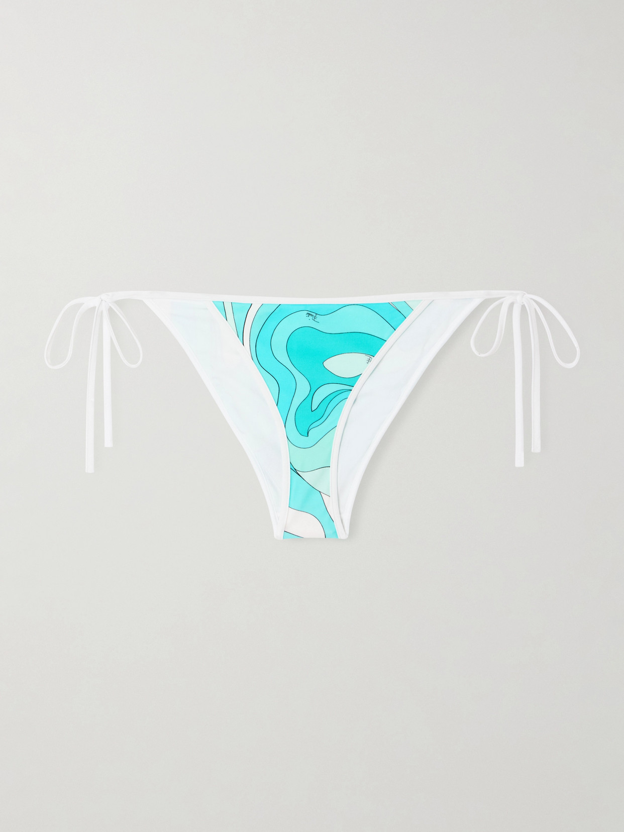 Pucci Printed Bikini Briefs In Blue