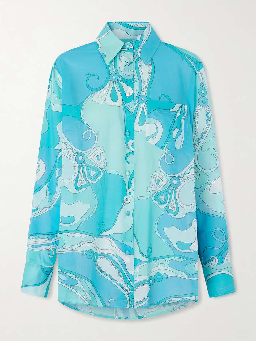 PUCCI Printed Cotton-muslin Shirt