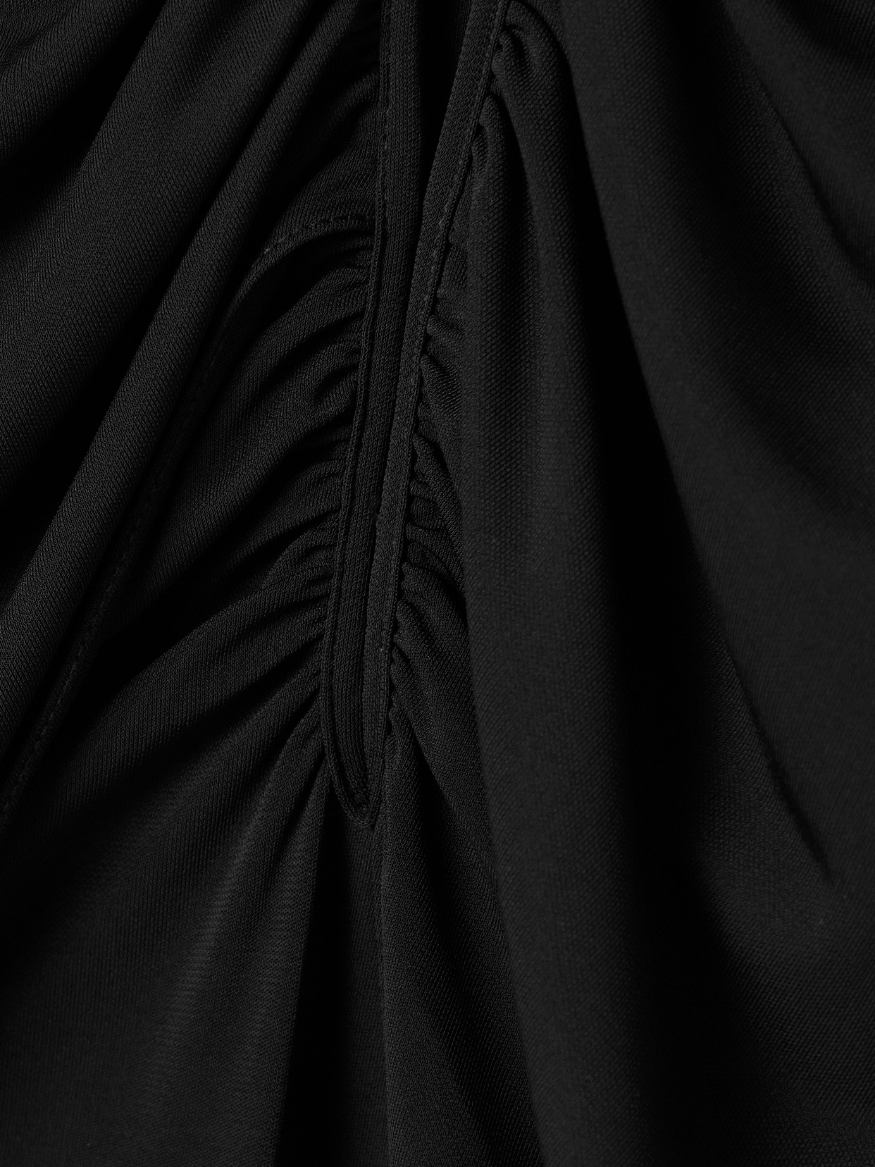 Johanna Ortiz Starlight Cape-effect Cutout Draped Stretch-jersey Bodysuit In Black
