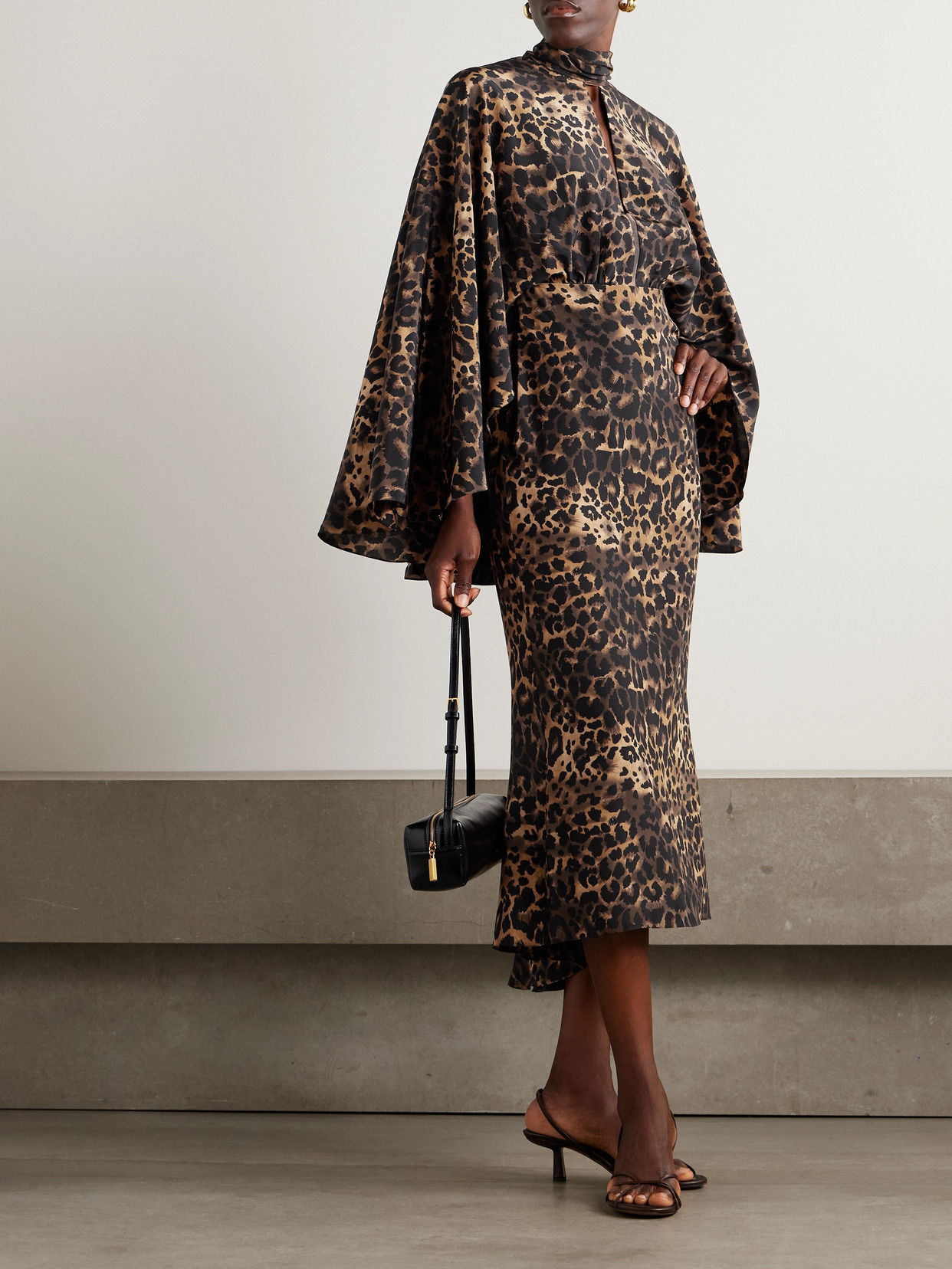 Johanna Ortiz Post Treasured Open-back Cutout Leopard-print Silk-blend Maxi Dress In Multi