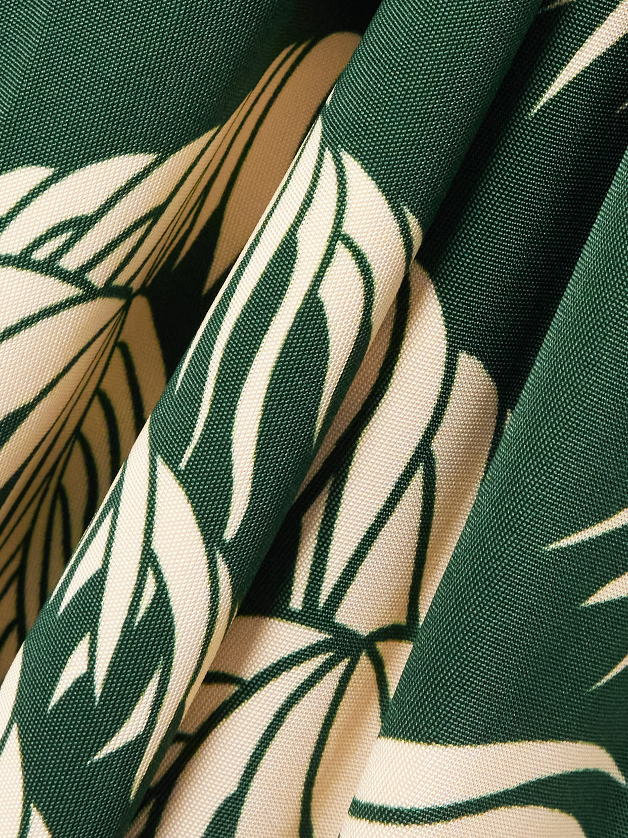 Johanna Ortiz Alma Bordara Gathered Printed Jersey Maxi Dress In Green