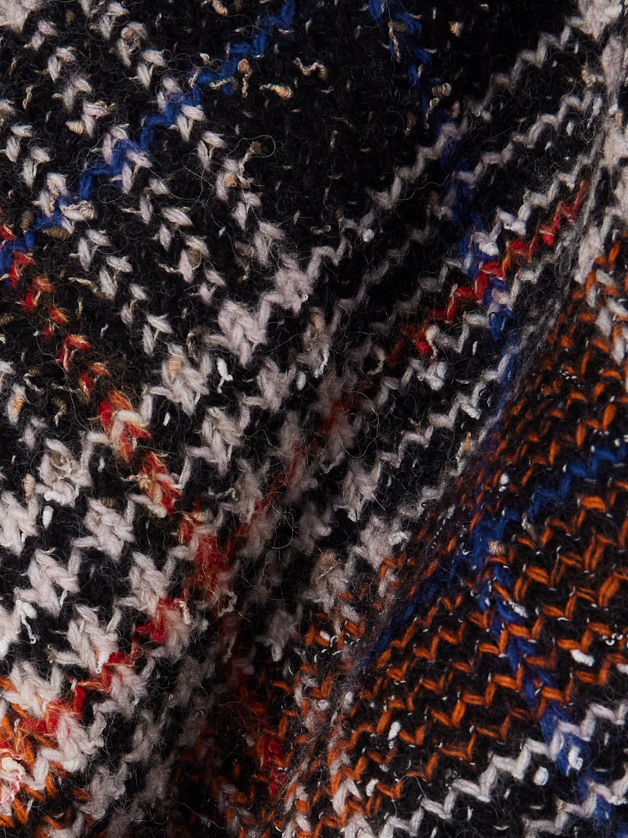 Missoni Caperdoni Checked Tweed Mini Skirt In Brown