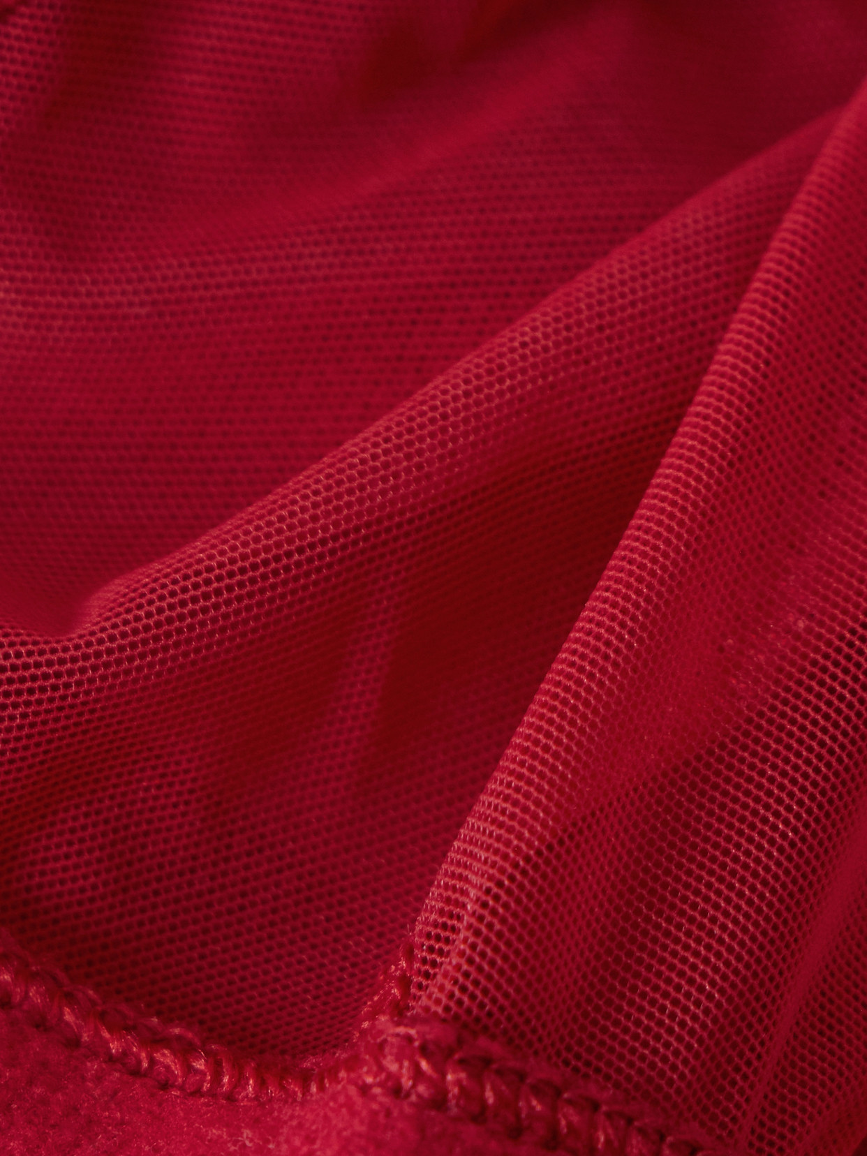Eres Les Essentiels Providence Tulle Soft-cup Triangle Bra In Red