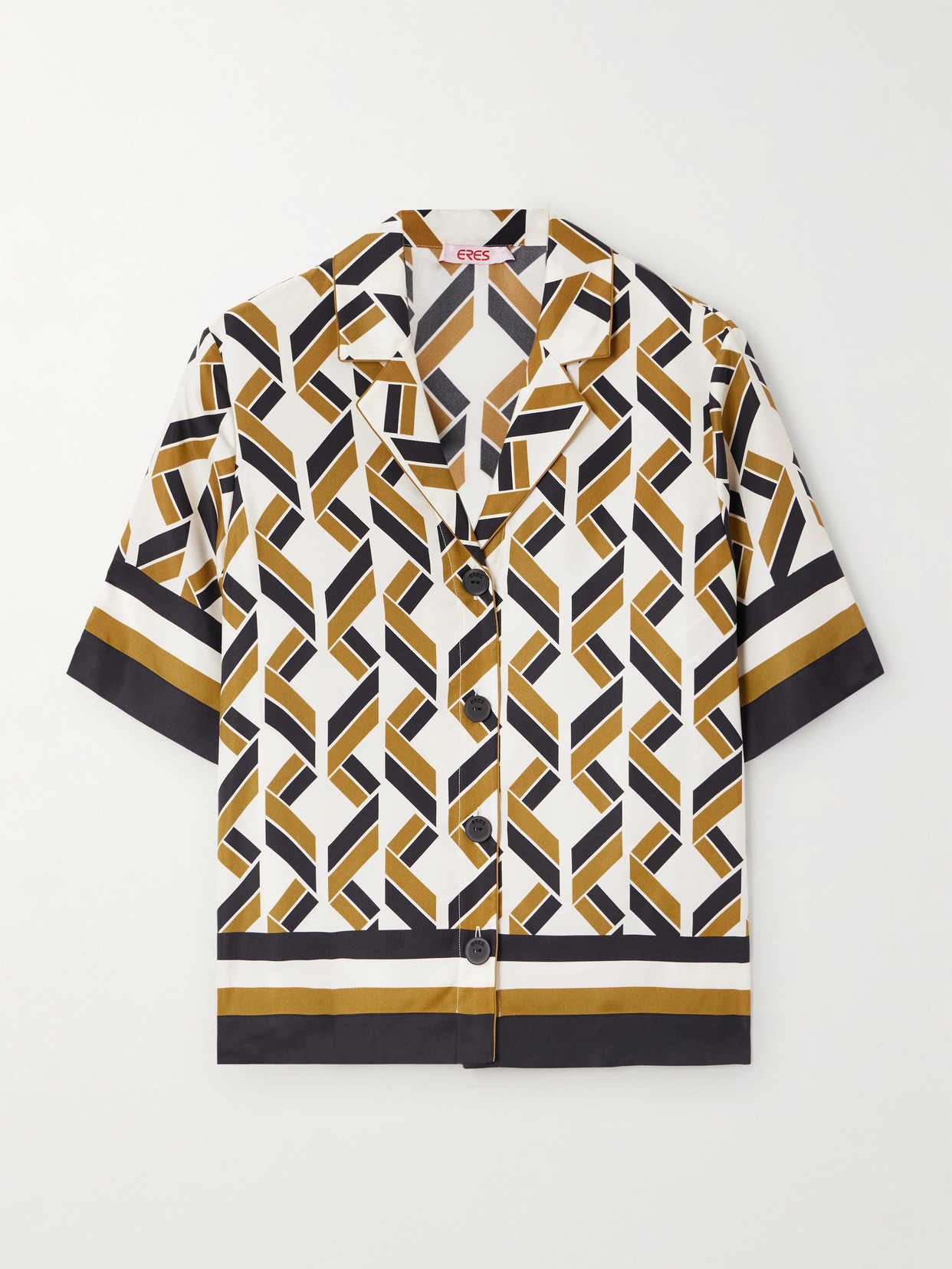 Eres Sonore Printed Silk-twill Shirt In Multi