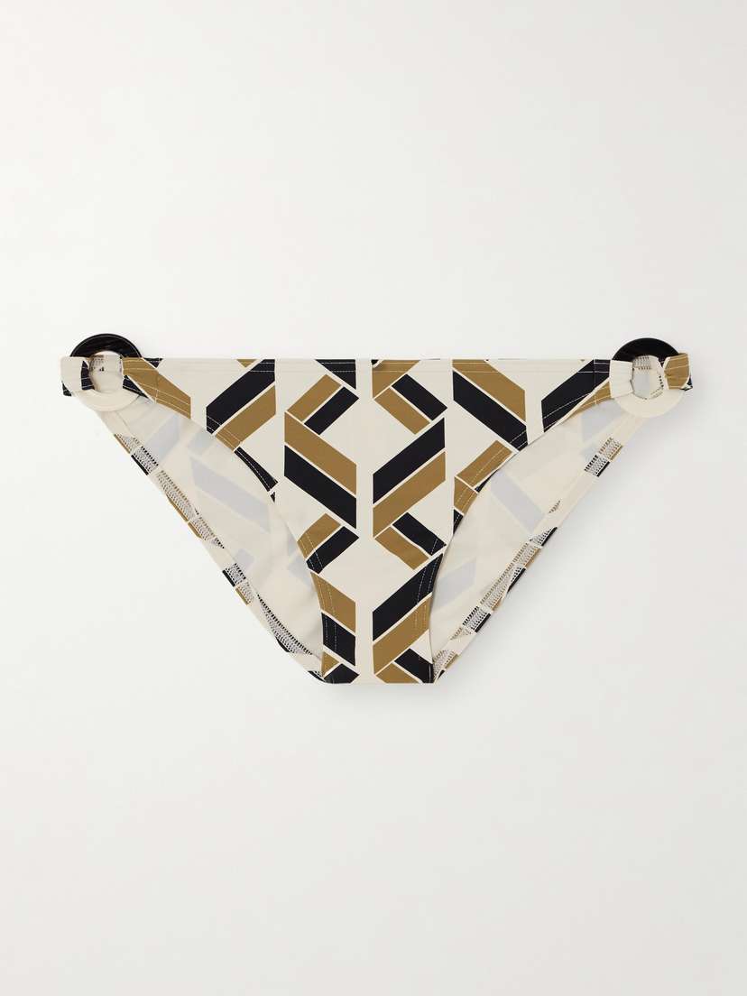 Eres Alchime Embellished Printed Bikini Bottoms