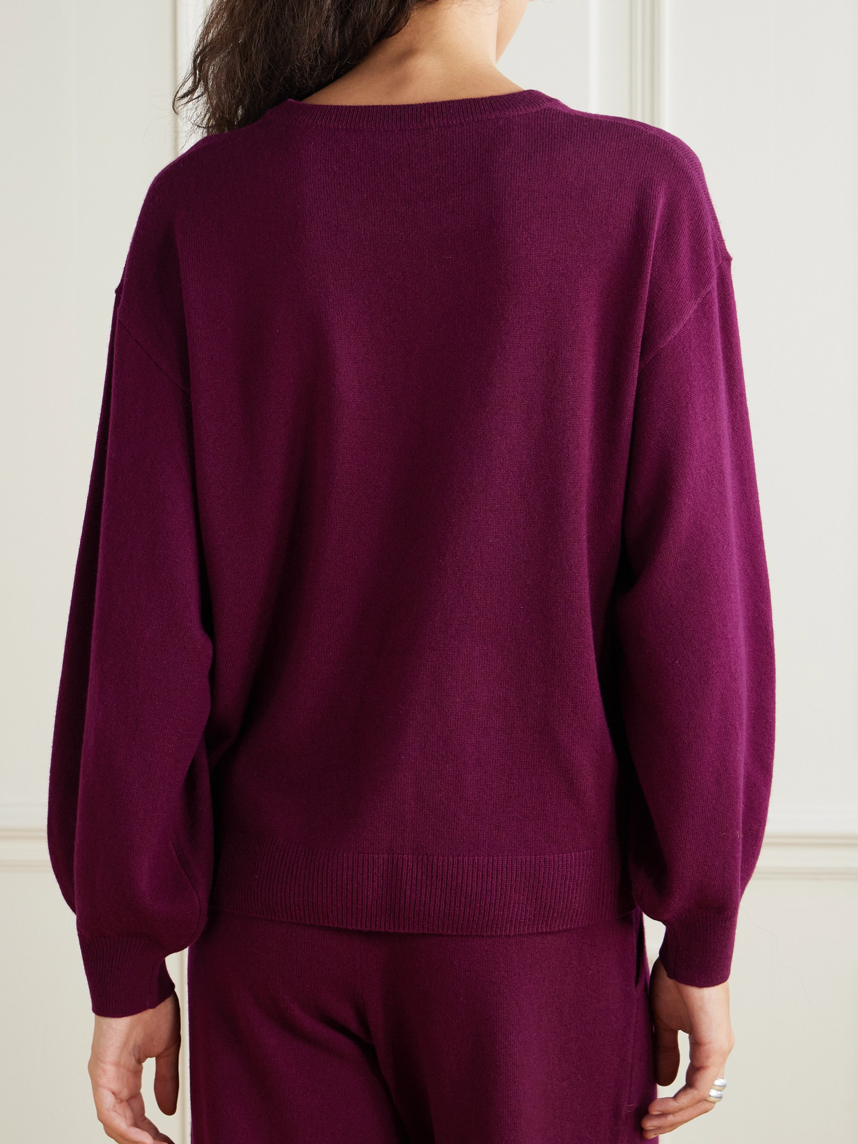 Eres Colorama Famous Wool And Cashmere-blend Sweater In Purple