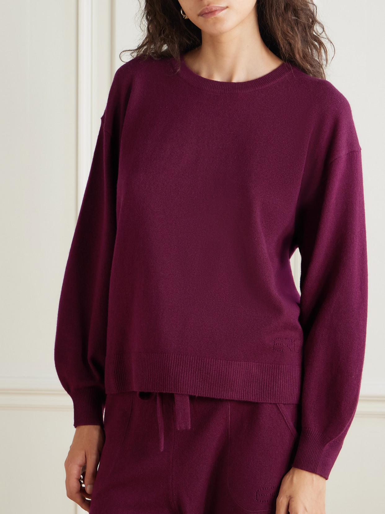 Eres Colorama Famous Wool And Cashmere-blend Sweater In Purple