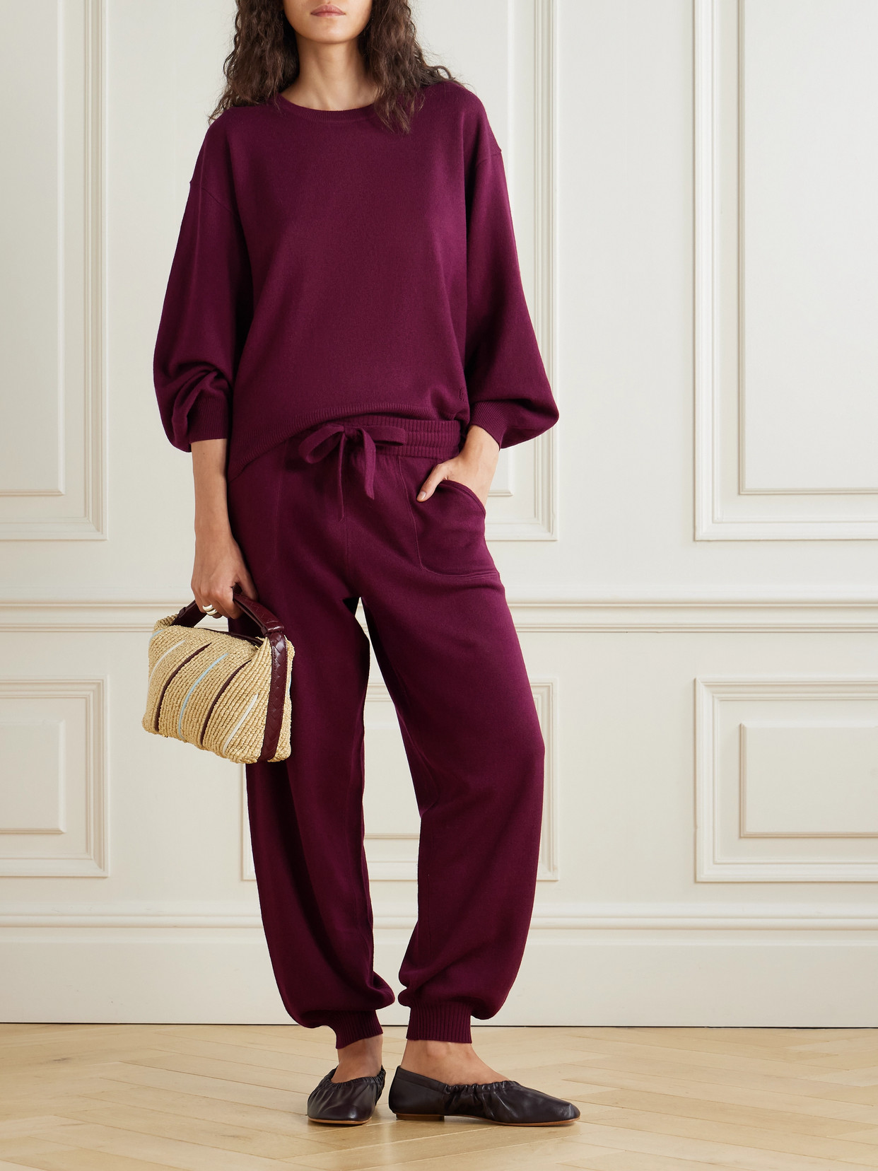 Eres Colorama Famous Wool And Cashmere-blend Sweater In Purple