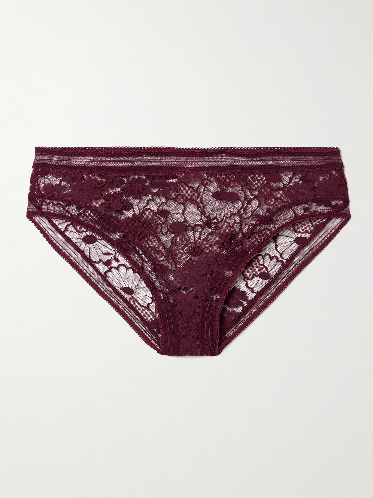 Eres Miellée Leavers Lace Briefs In White