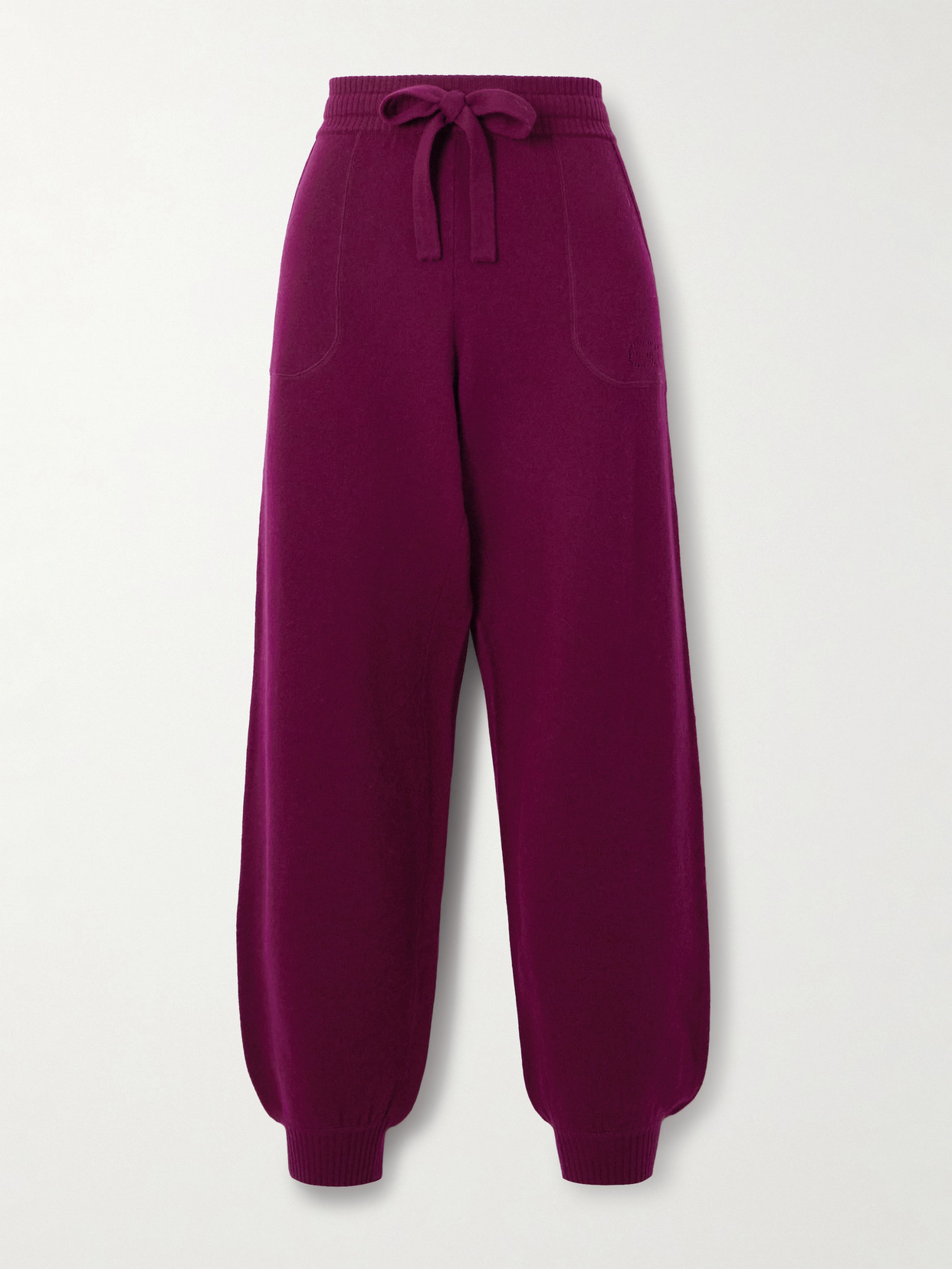 Eres Colorama Star Wool And Cashmere-blend Track Pants In Purple