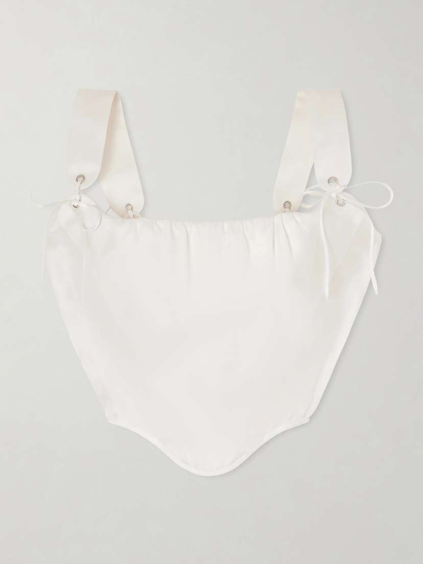 Vivienne Westwood Kitten Silk-organza Corset Top