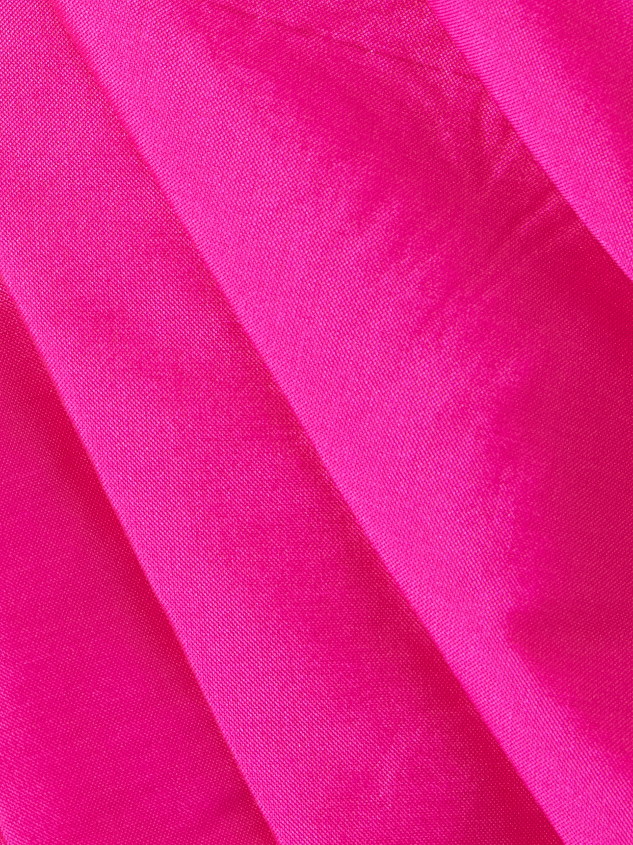 Marmar Halim One-shoulder Ruched Pleated Taffeta Gown In Pink