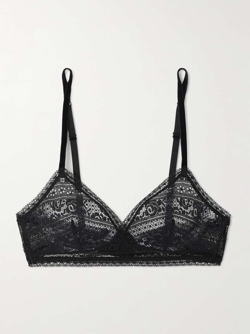 Eres Intrigue Leavers Lace Soft-cup Triangle Bra