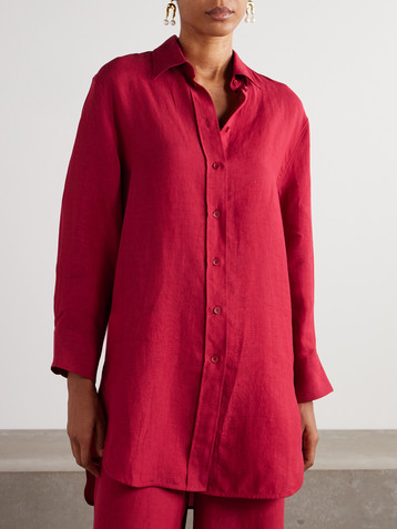 Eres L'intemporel Mignonette linen shirt