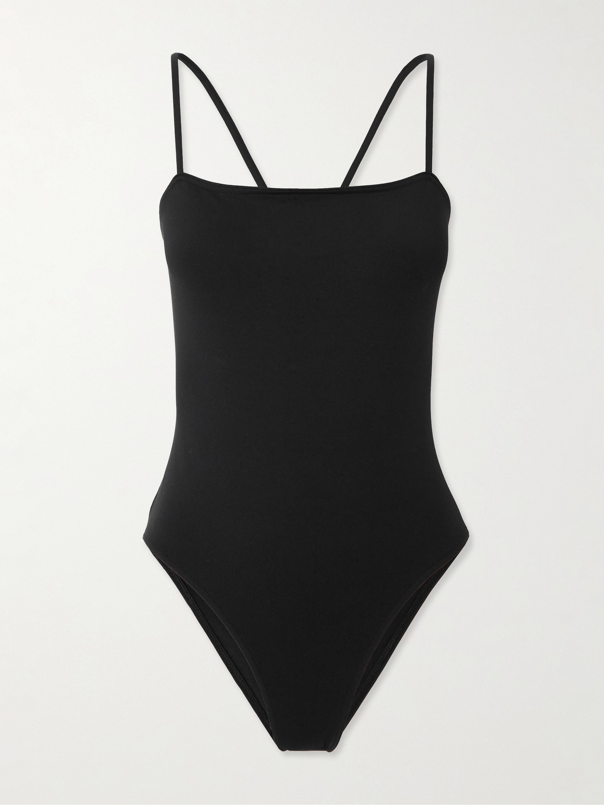 Eres Dandy Bow-detailed Open-back Swimsuit In Black