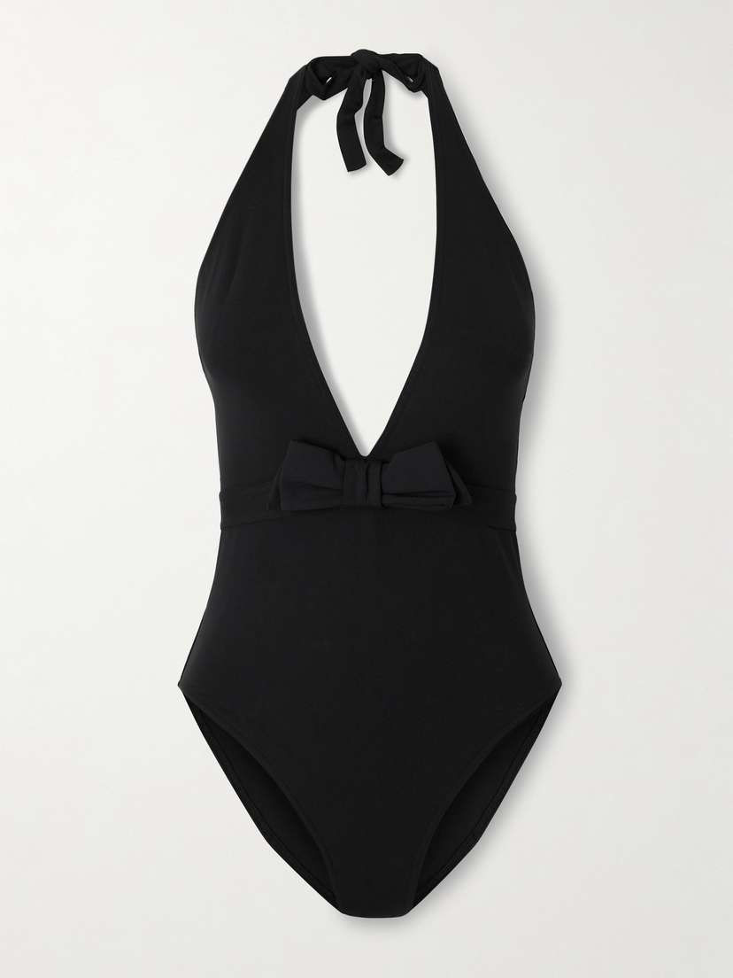 Eres Couture Bow-detailed Halterneck Swimsuit