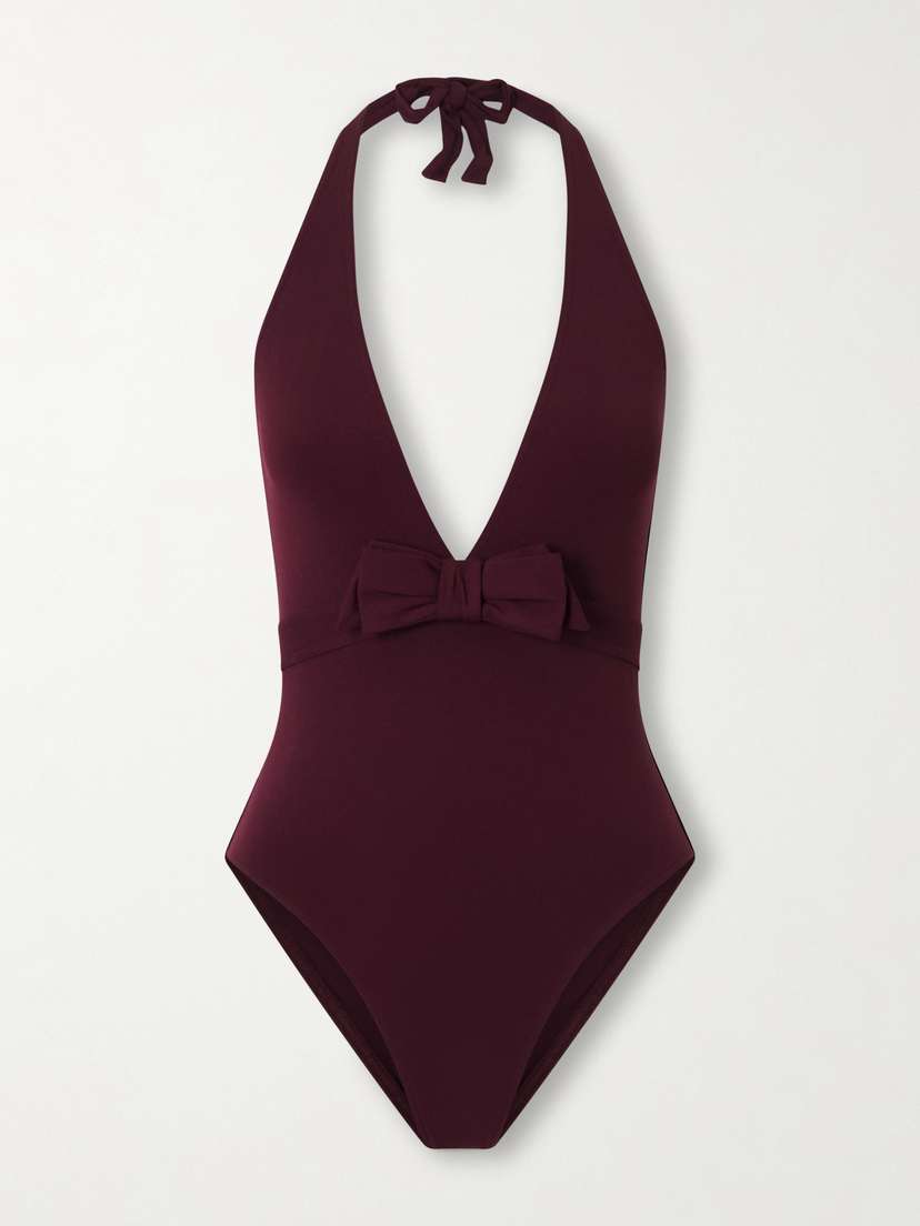 Eres Couture Bow-detailed Halterneck Swimsuit