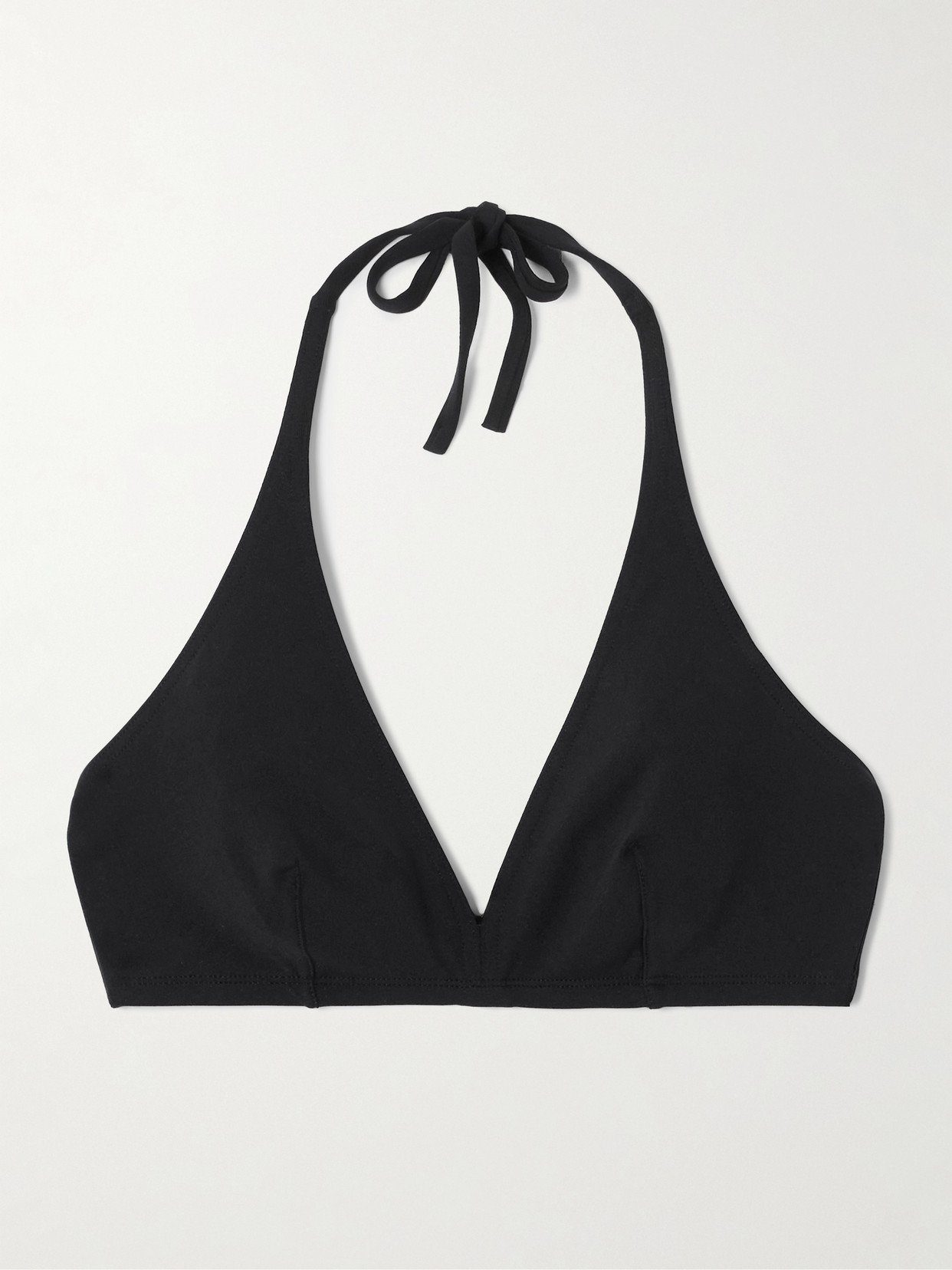 Eres Les Permanents Gang Triangle Bikini Top In Black