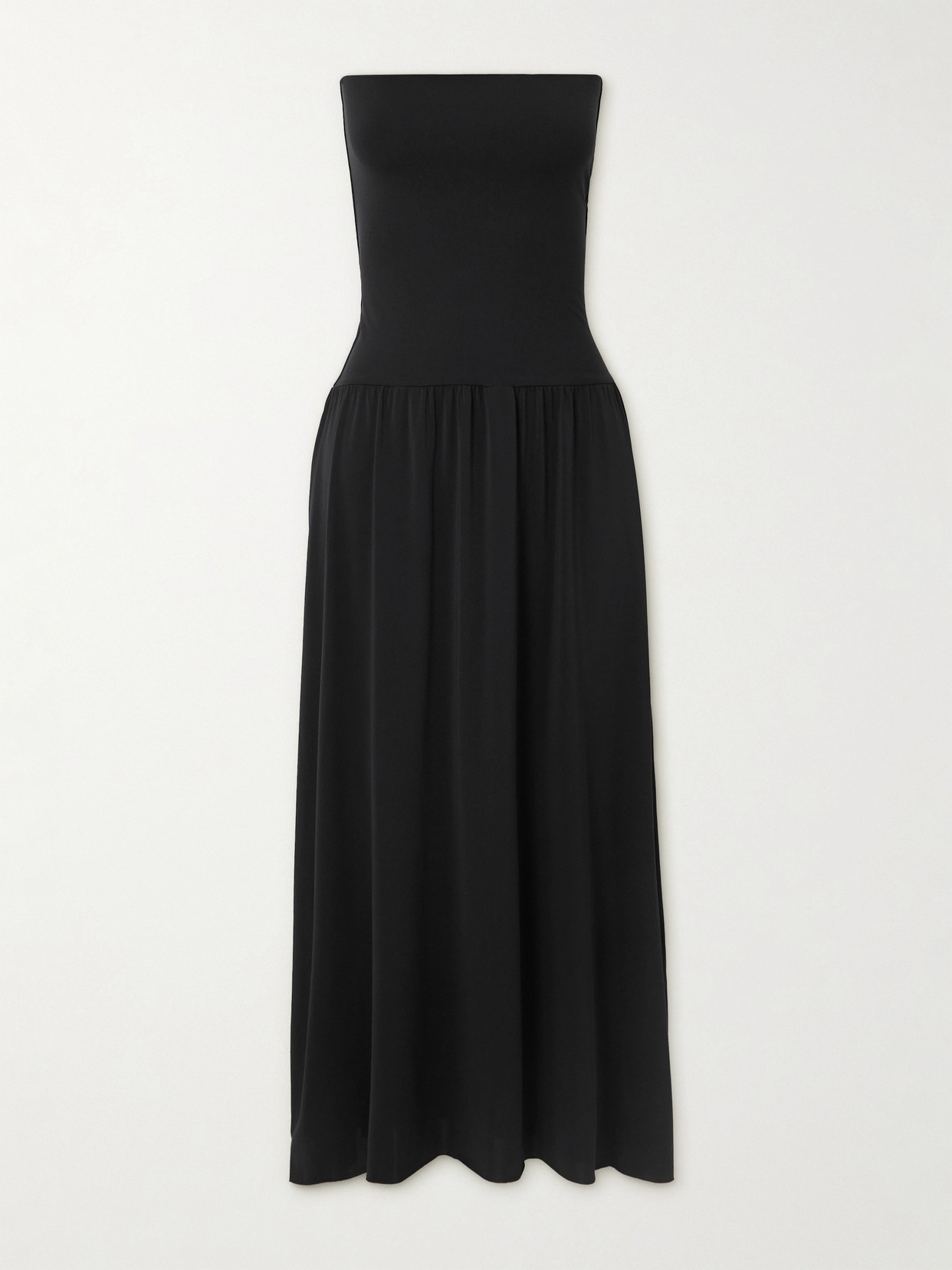 Eres Oda Peau Douce And Stretch-jersey Coverup In Black