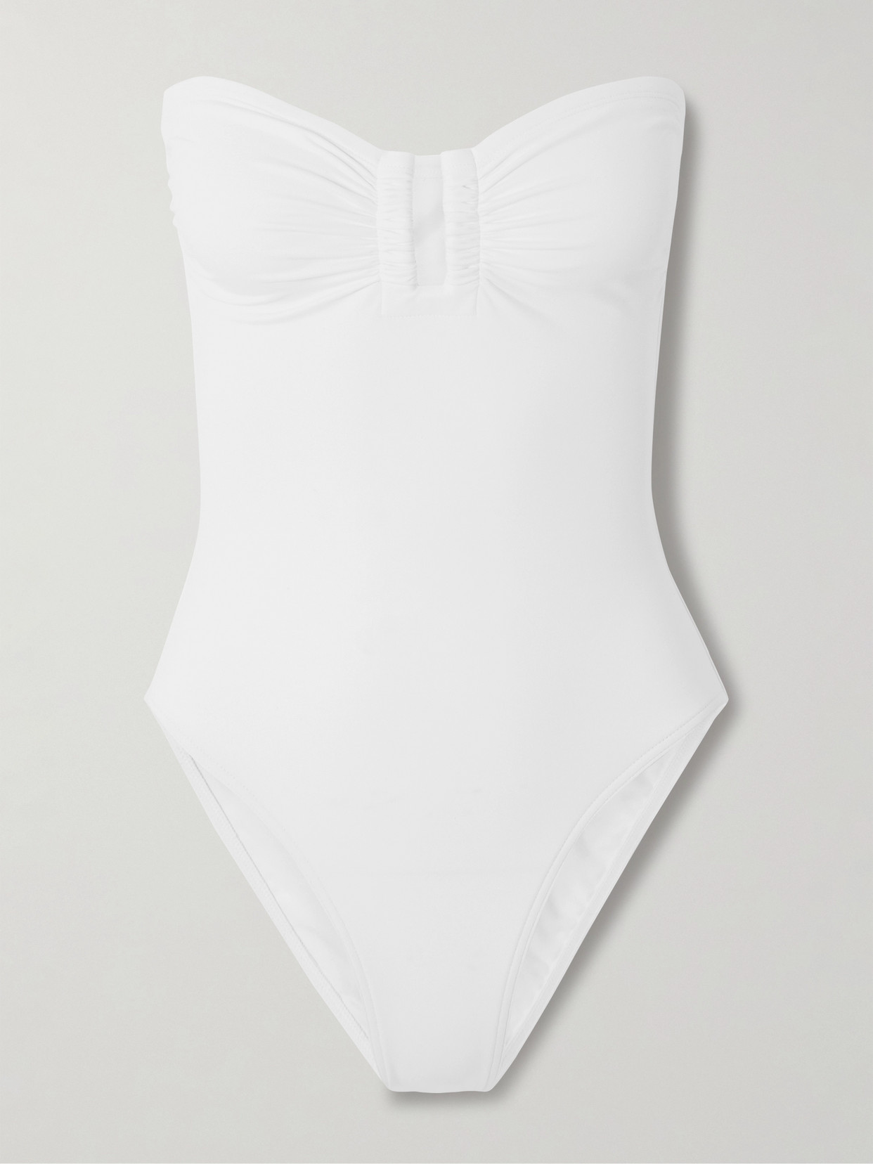 Eres Les Essentiels Cassiopée Bandeau Swimsuit In White