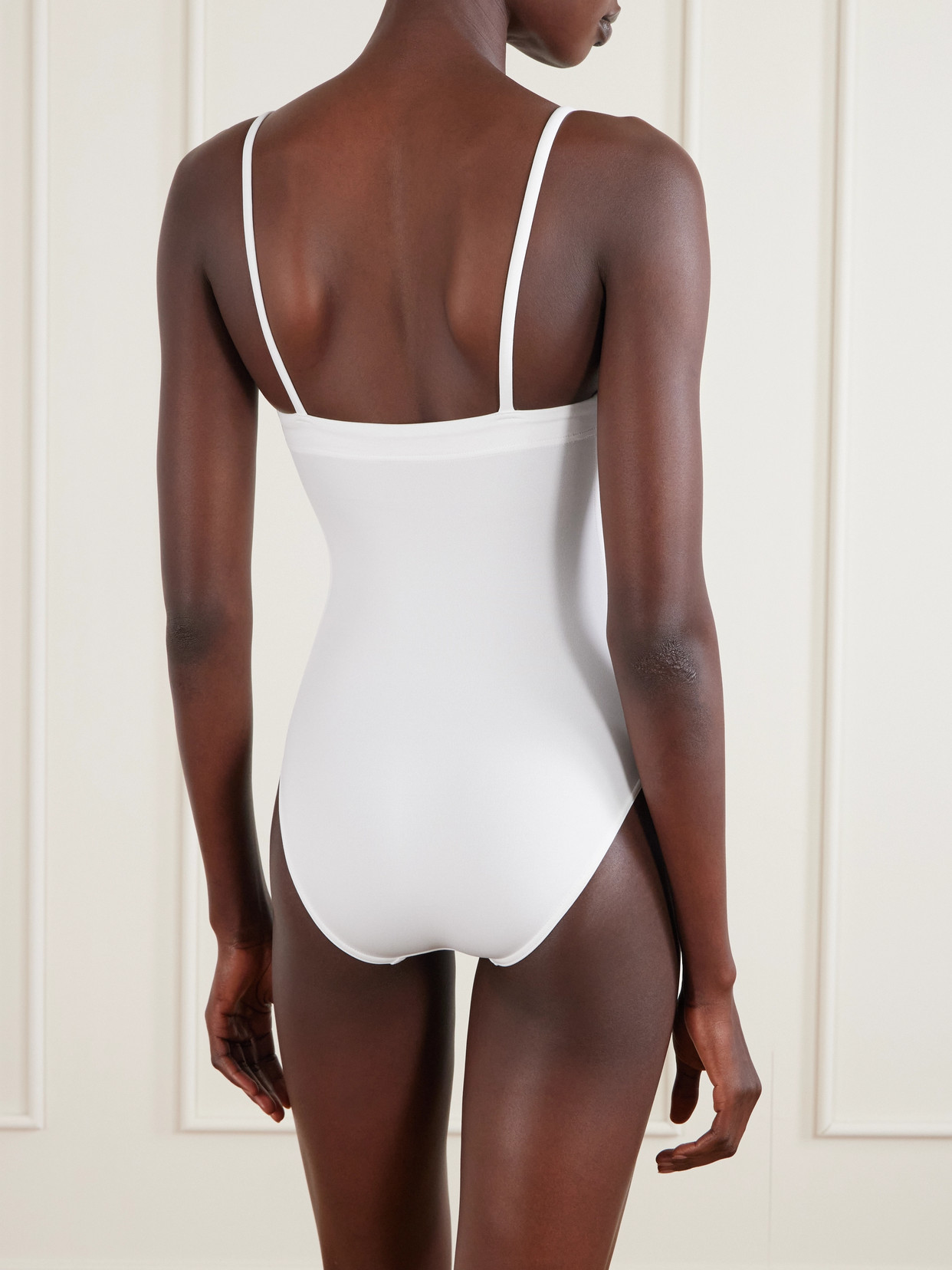 Eres Les Essentiels Aquarelle Swimsuit In White