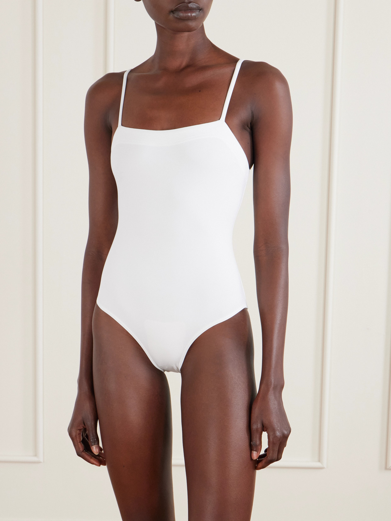 Eres Les Essentiels Aquarelle Swimsuit In White