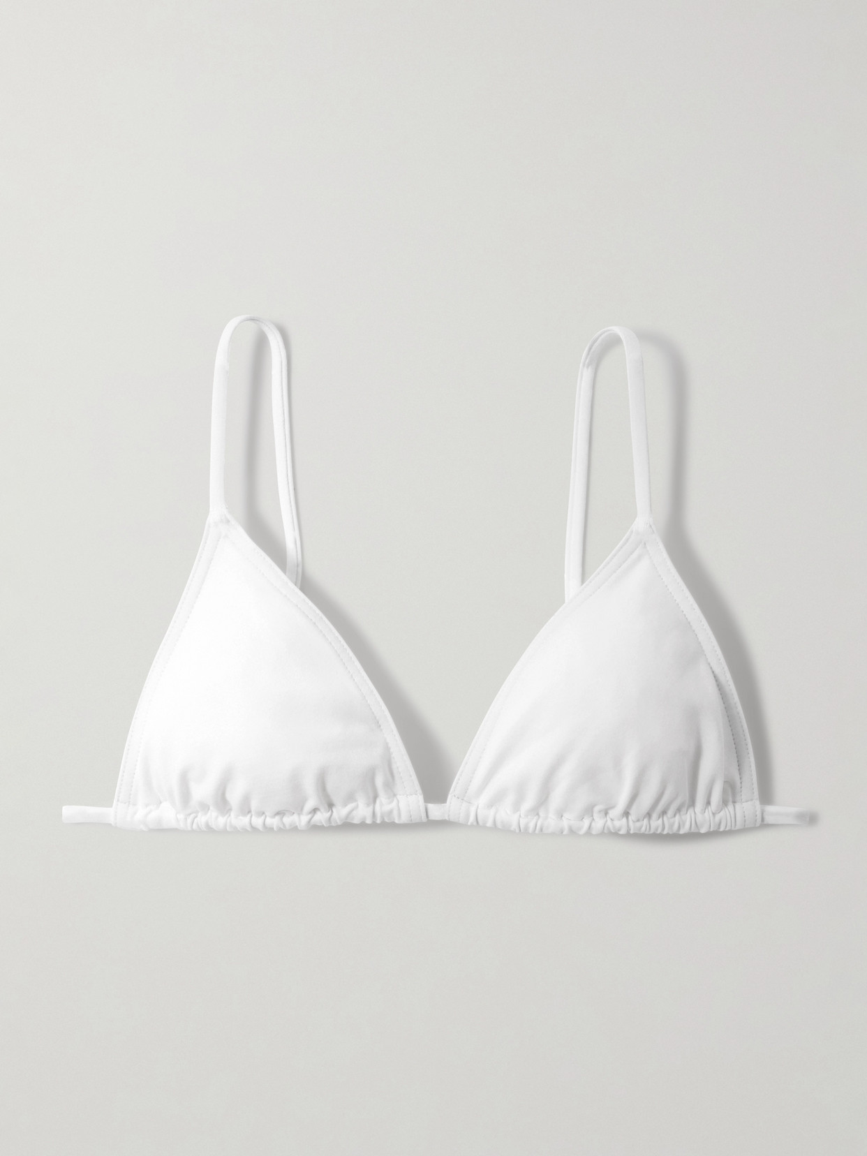 Eres Les Essentiels Mouna Triangle Bikini Top In White