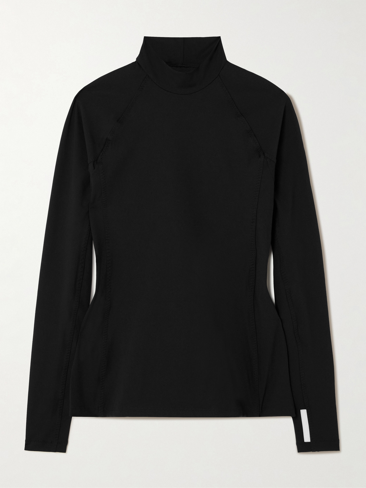 Hunza G Miley Appliquéd Stretch Recycled-jersey Top In Black