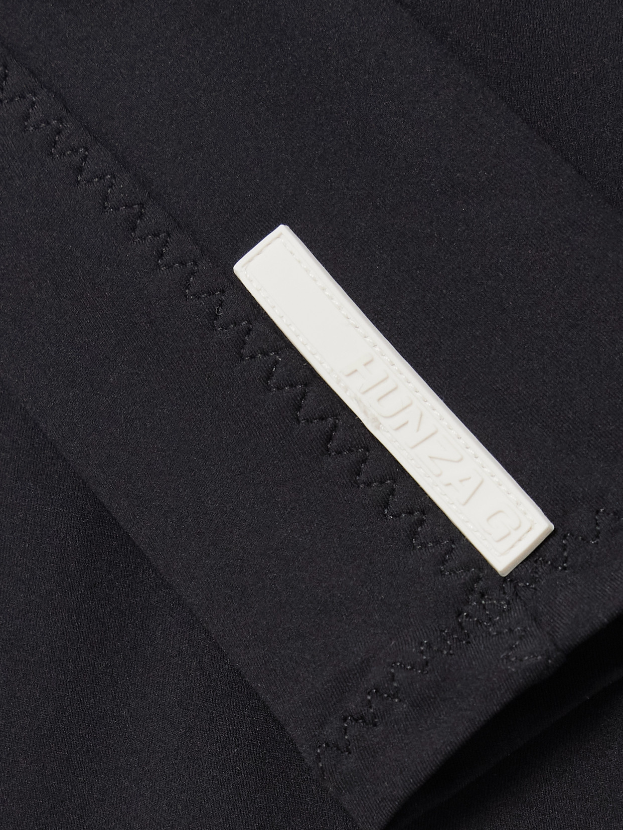 Hunza G Tyra Two-tone Swimsuit In Black