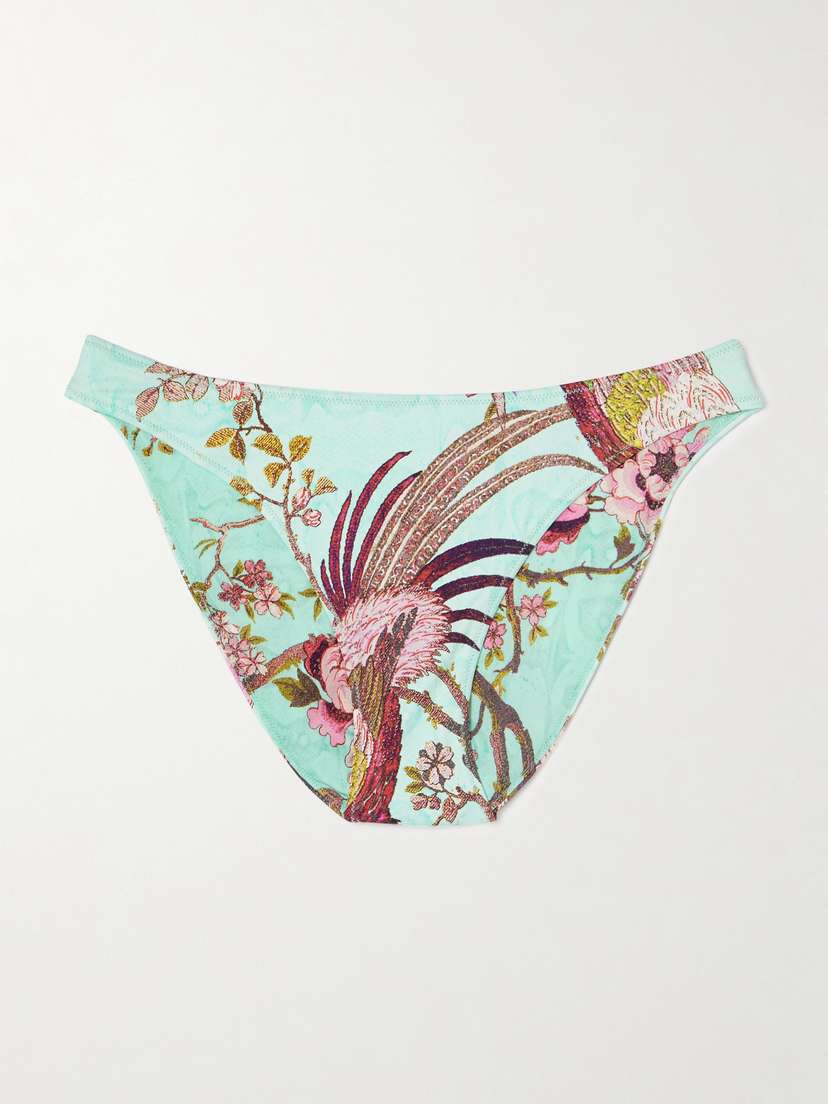 Skims + Roberto Cavalli Signature Swim Mid-coverage Briefs - Fagianella