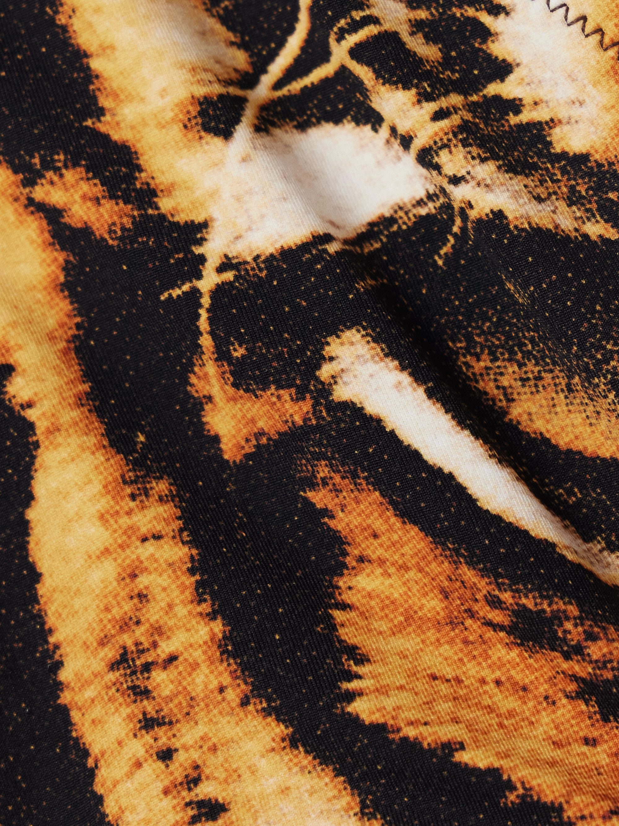 Skims + Roberto Cavalli Signature Swim Plunge Triangle Top - Tiger Face thumbnail