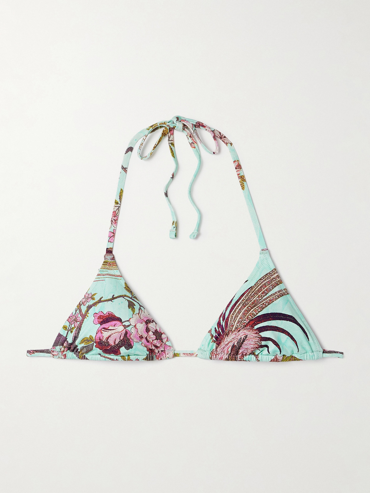Skims + Roberto Cavalli Signature Swim Triangle Top In Blue