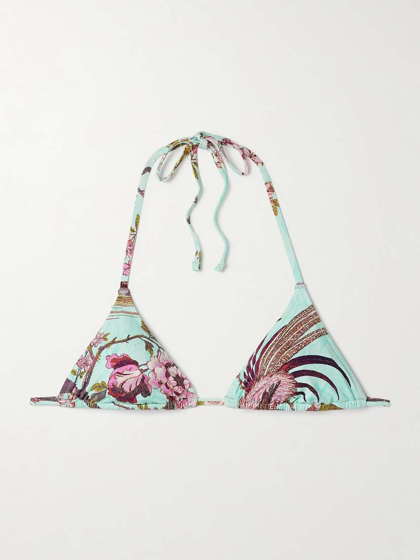 Skims + Roberto Cavalli Signature Swim Triangle Top - Fagianella
