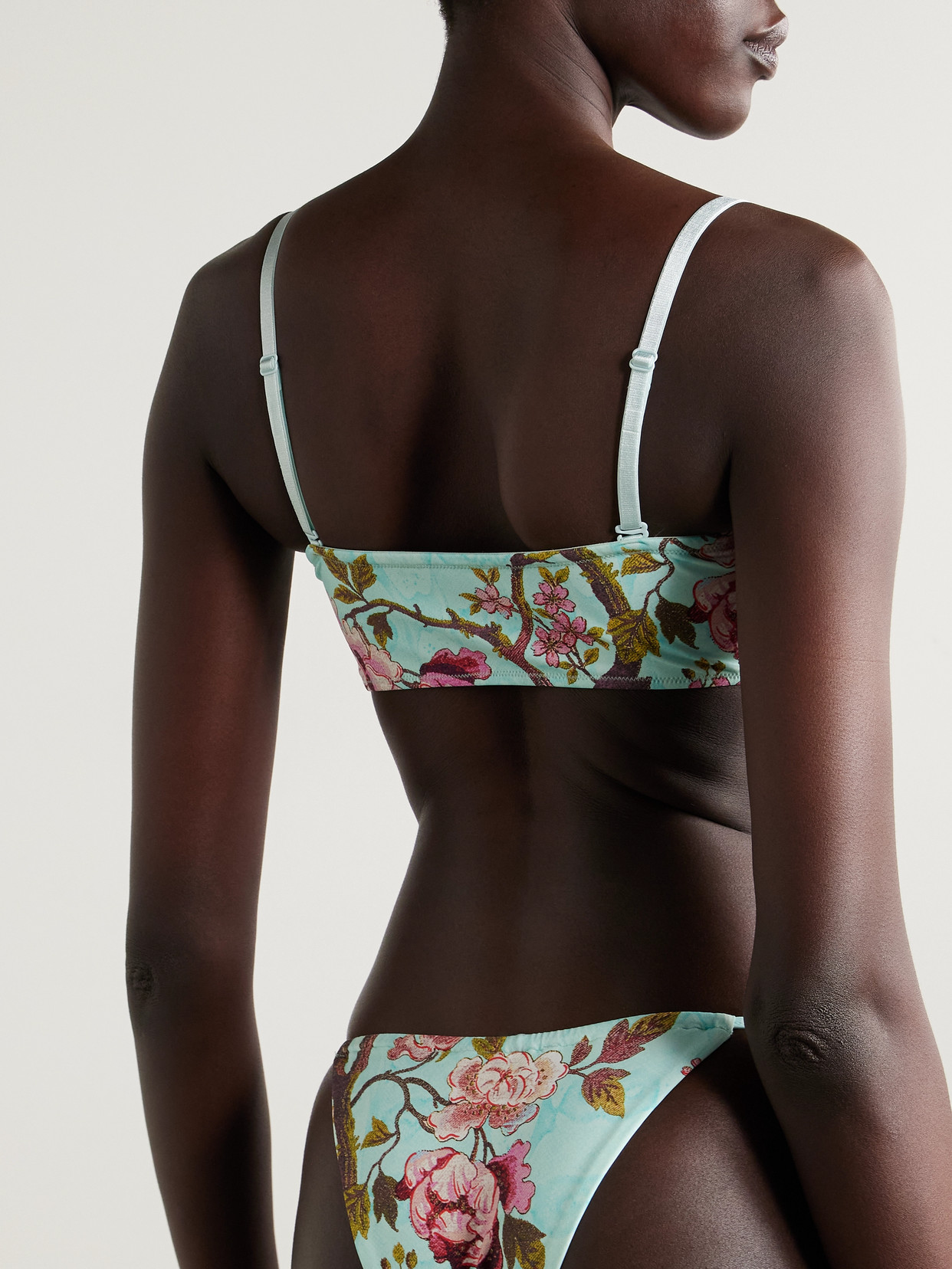 Skims + Roberto Cavalli Signature Swim Micro Bandeau In Multi