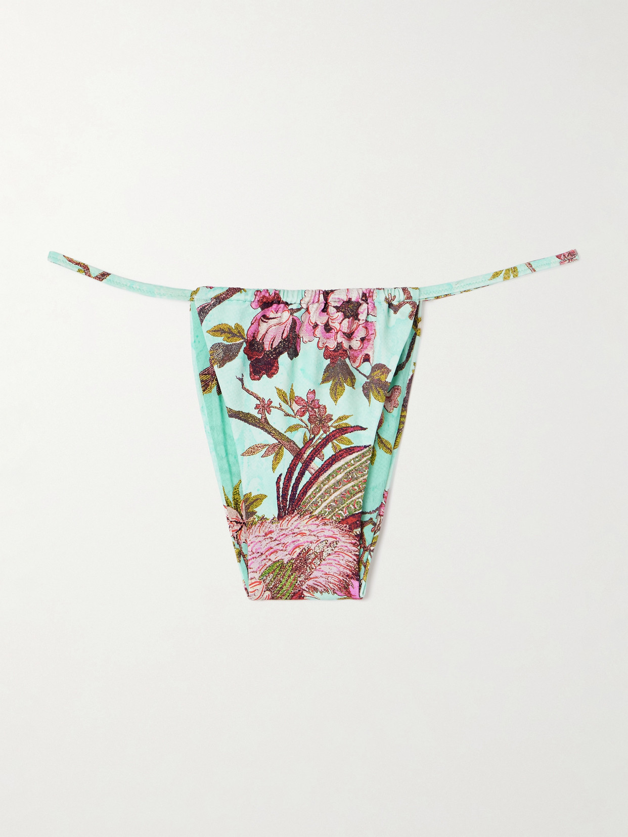 Skims + Roberto Cavalli Signature Swim String Bikini Bottom In Multi