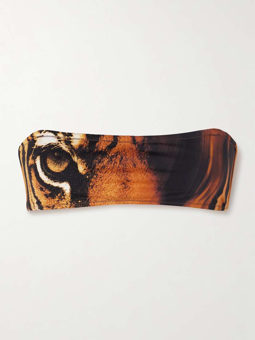 Skims + Roberto Cavalli ignature wim Micro Bandeau - Tiger Face