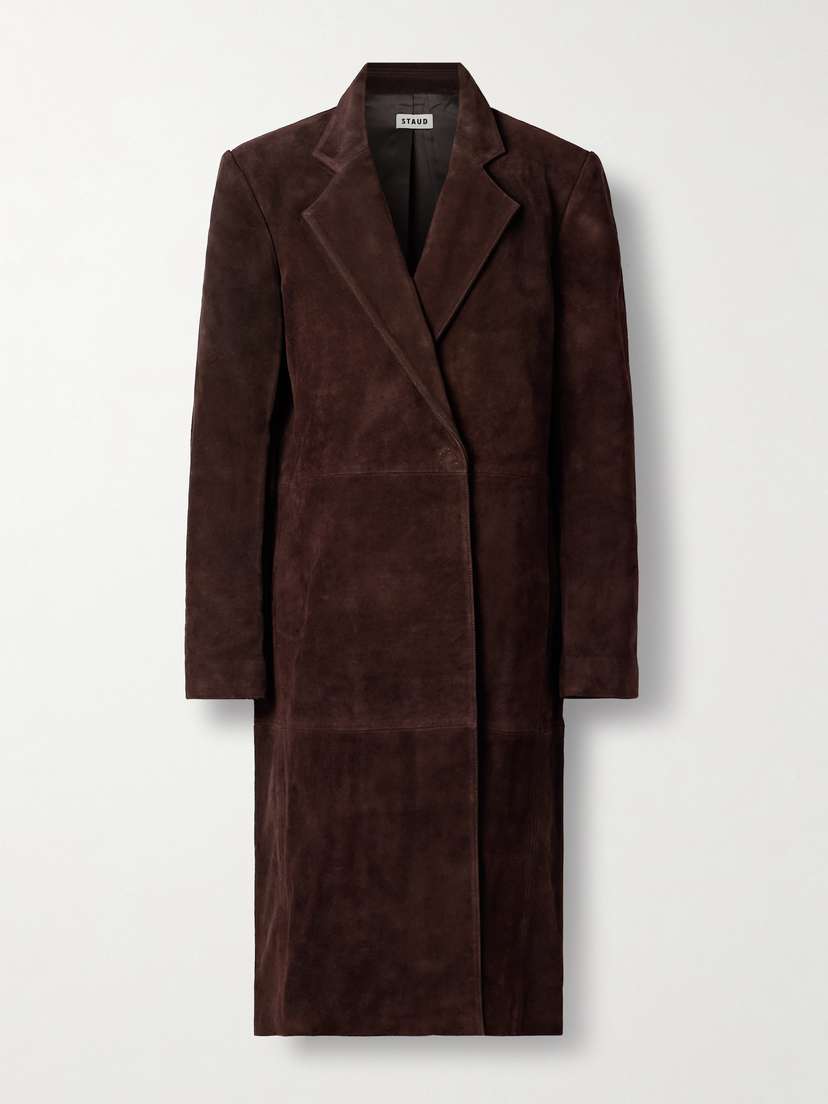 Staud Sabine Suede Coat